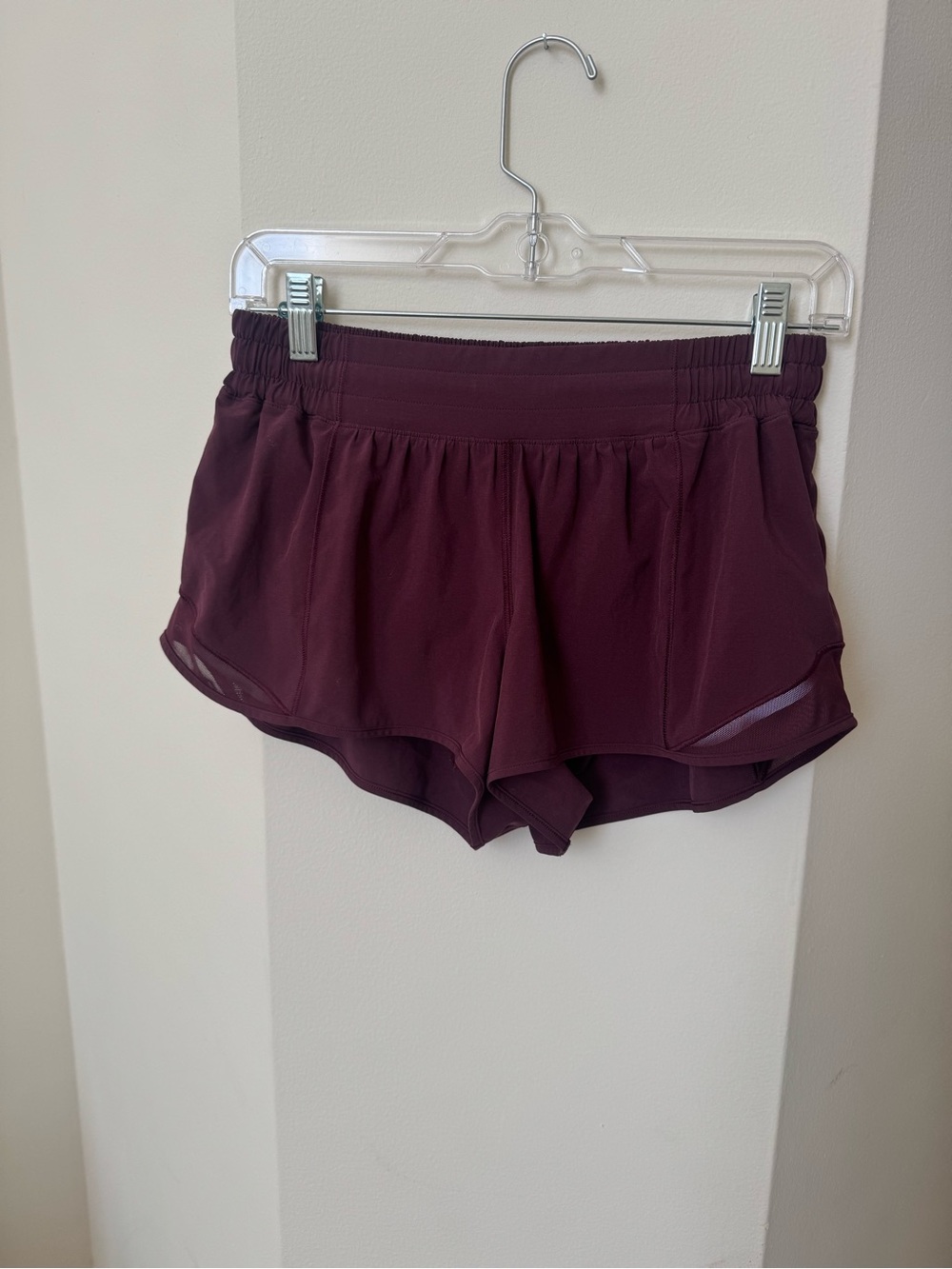 lululemon athletica Women's Deep Burgundy Athletic Shorts